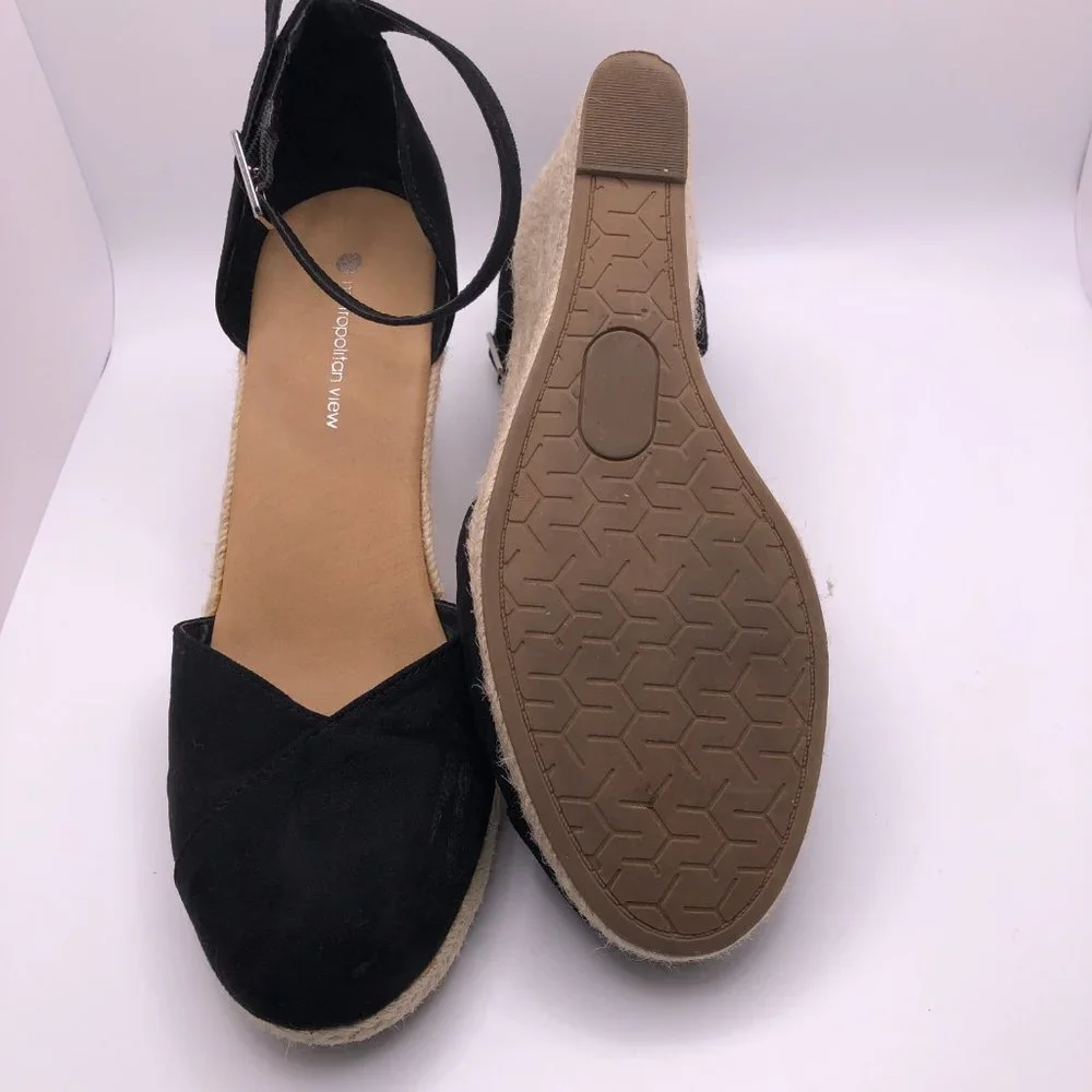 Metropolitan View Bailey Espadrilles Woven Shoes Sling Back Heels Size 9 - Picture 5 of 8